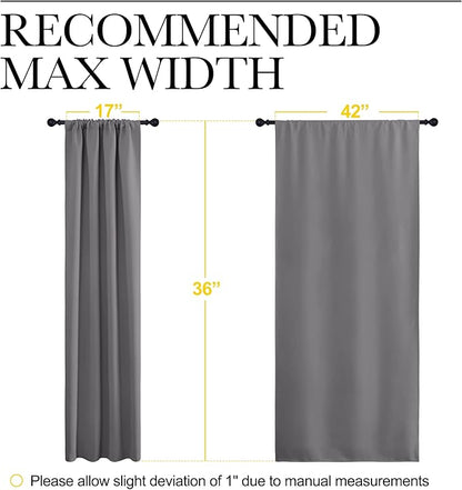 NICETOWN Short Curtains, Home Decoration Thermal Insulated Rod Pocket Blackout - Image 7