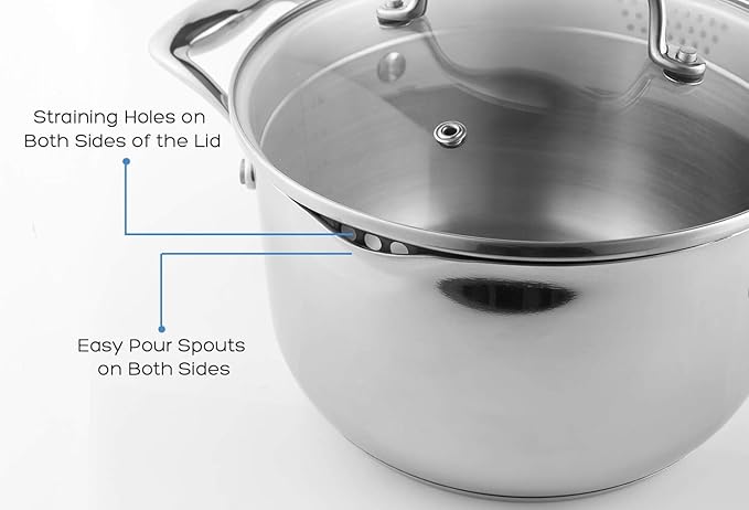 Rorence Stainless Steel Saucepan Sauce Pan - Image 6
