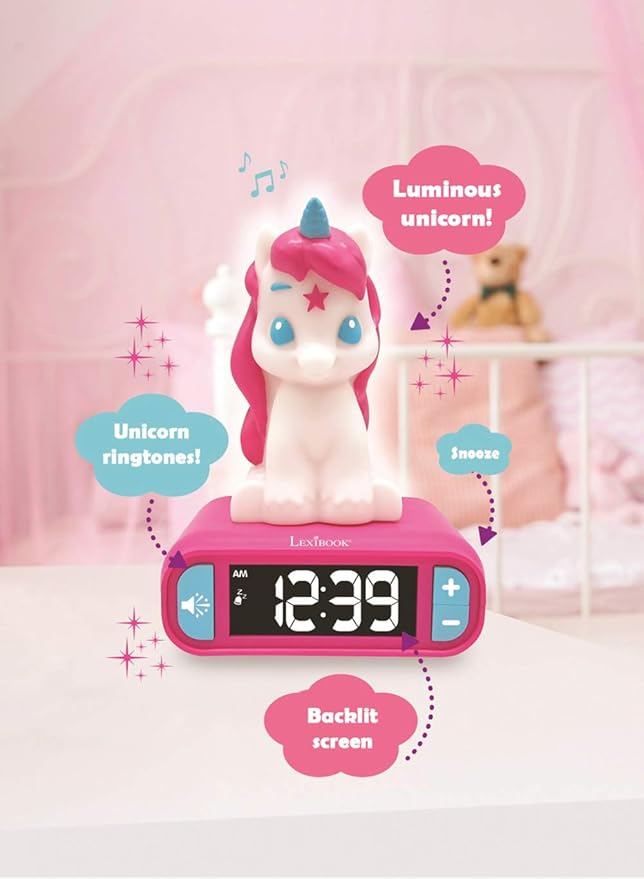 LEXiBOOK - Unicorn Digital Alarm Clock - Image 4