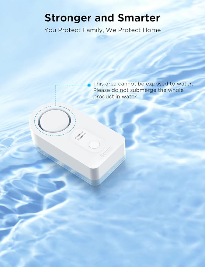 Govee WiFi Water Sensor 2 Pack, Smart Water Leak Detector, 100dB Adjustable - Image 7