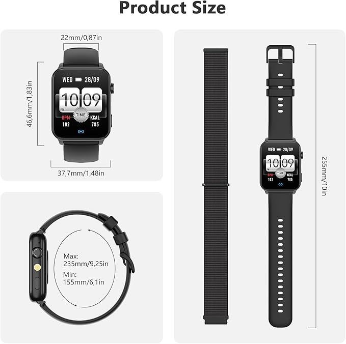 Blackview Smart Watch for Men Women, 1.91" HD Touchscreen Fitness Watch - Image 8