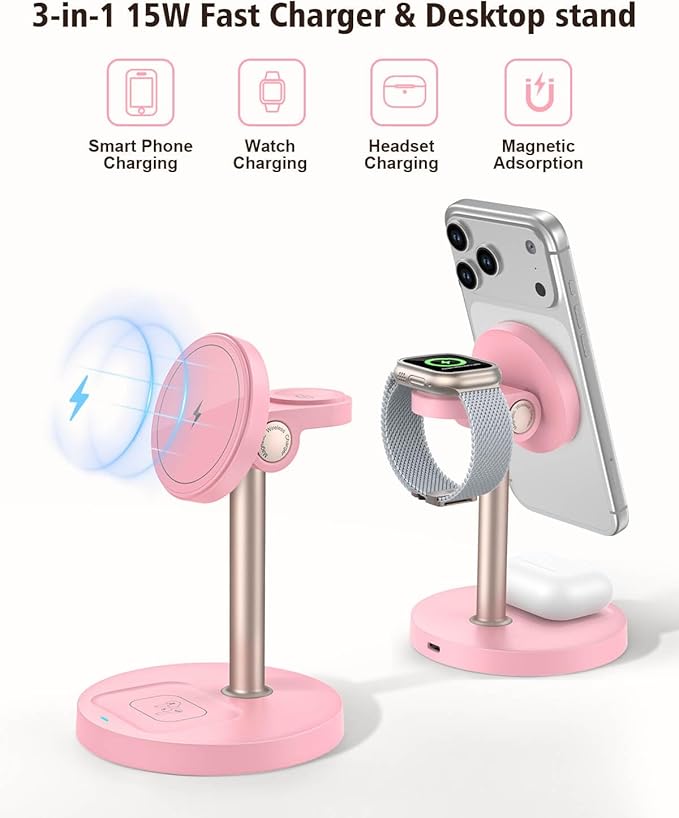 3 in 1 Wireless Charging Station - Image 2