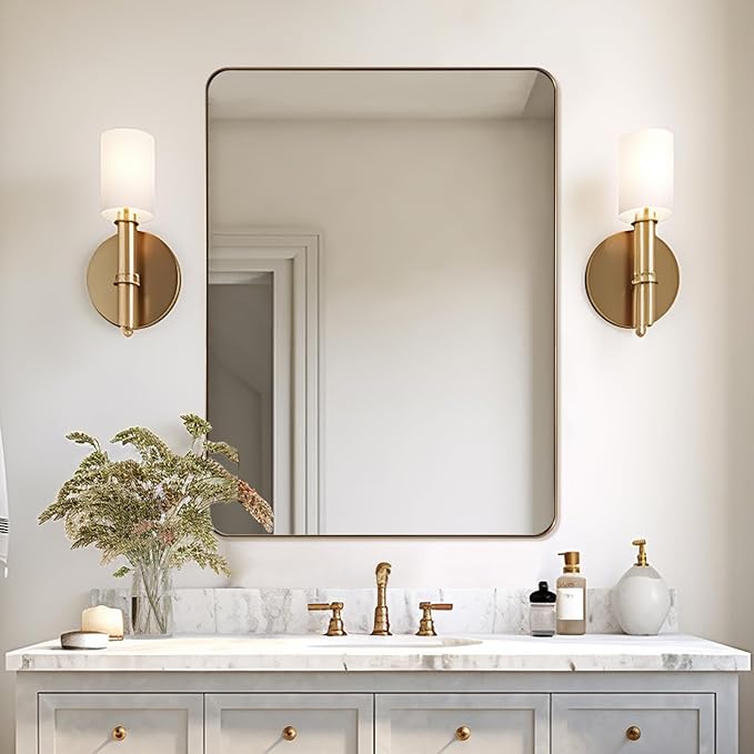 ANDY STAR 36”x48”Gold Bathroom Mirror - Image 2