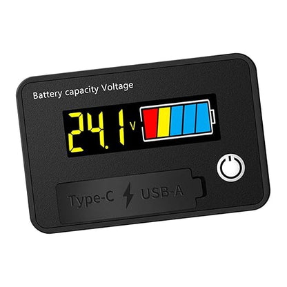 12V 24V Battery Capacity Indicators DC8-30V Leads Acid Lithium Voltages Tester - Image 7