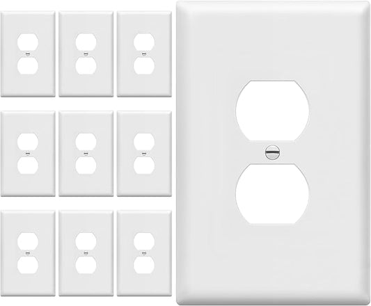 ENERLITES Jumbo Duplex Receptacle Outlet Wall Plate, Electrical Outlet Covers by Enerlites