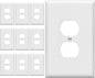 ENERLITES Jumbo Duplex Receptacle Outlet Wall Plate, Electrical Outlet Covers by Enerlites