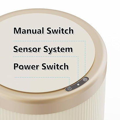 URALFA 3.7 Gallon Motion Sensor Bathroom Trash Can - Image 5