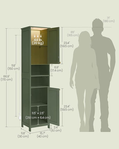 VASAGLE Tall Storage Cabinet - Image 6