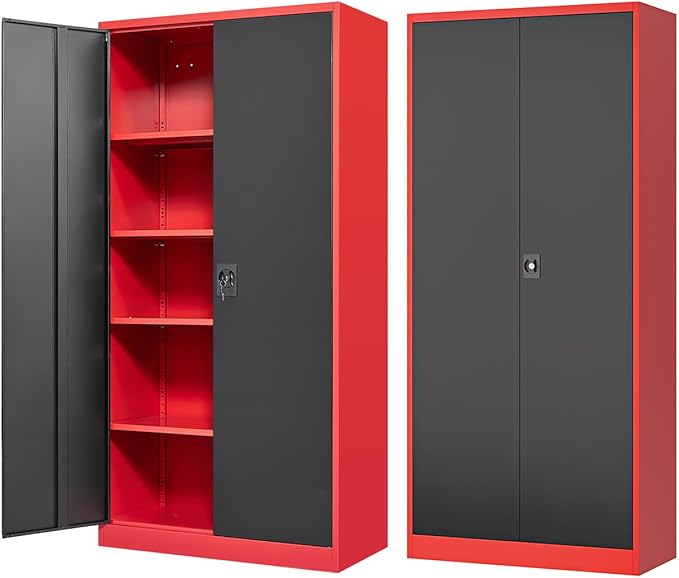 Metal Storage Cabinet-72” Tall Steel File Cabinets by Fesbos