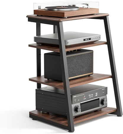 FITUEYES Design 4-Tier AV Media Stand Corner Shelf by FITUEYES
