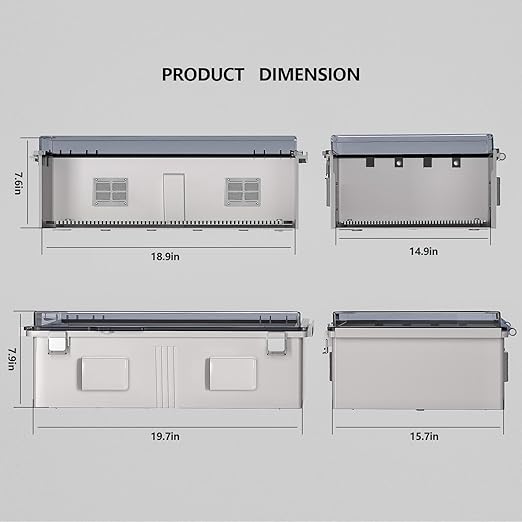 ABS Electrical Junction Box, Ventilated Design, Cable Grommets, IP65 Waterproof - Image 7