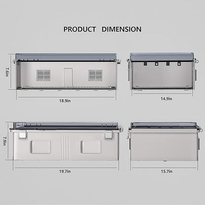 ABS Electrical Junction Box, Ventilated Design, Cable Grommets, IP65 Waterproof - Image 7
