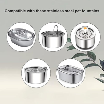 Cat Water Fountain Pump for 3.2L/108oz Stainless Steel Cat Water Fountain and - Image 2