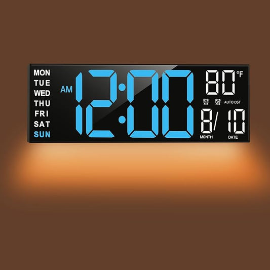 TrophyRak 16" Large Digital Wall Mount Clock, Count Down Timer, Big LED by TrophyRak