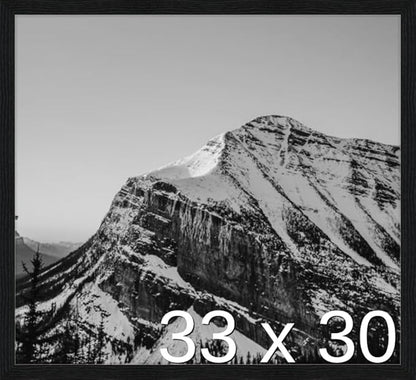 Frame It Easy 33 x 30 Black Grain Wood Frame by FrameItEasy
