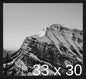Frame It Easy 33 x 30 Black Grain Wood Frame by FrameItEasy