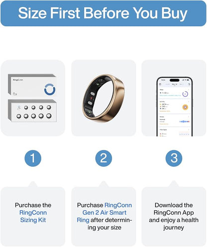 RingConn Gen 2 Air, Ultra-Thin AI Smart Ring, 10-Day Battery Life, - Image 2