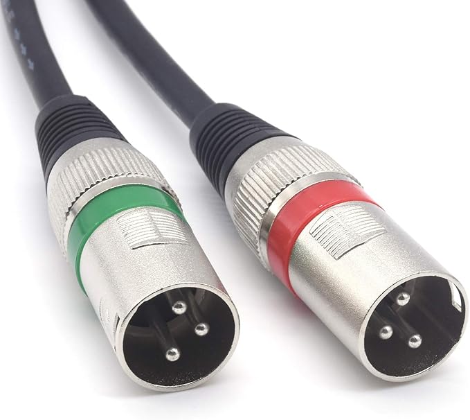 SiYear 1/4" TRS to Dual XLR Male Y Splitter Cable, 6.35mm Quarter inch Stereo - Image 3