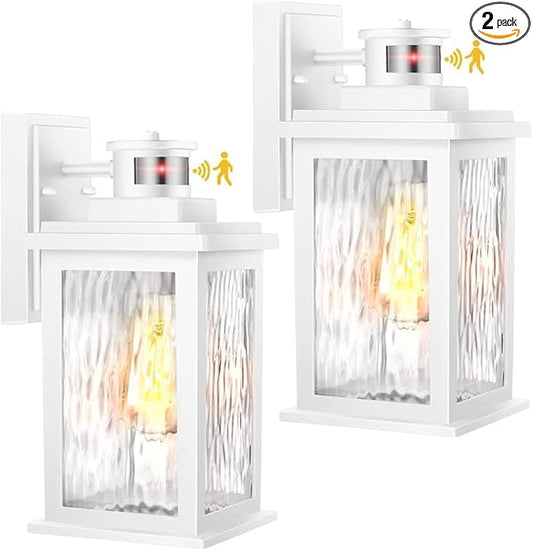 VIANIS 2 Pack Motion Sensor Outdoor Wall Lantern, Anti-Rust Waterproof Exterior by VIANISLIGHTING