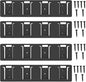 Battery Rack Compatible with DeWalt 20V Battery Holder, Mount 4 Slot Bulk by SZWJT-LV