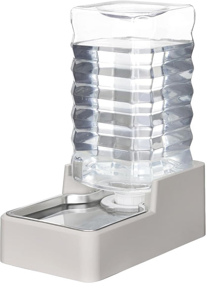 RIZZARI Stainless Steel Pet Water Feeder: 10L Gravity Leak-Proof Waterer by RIZZARI