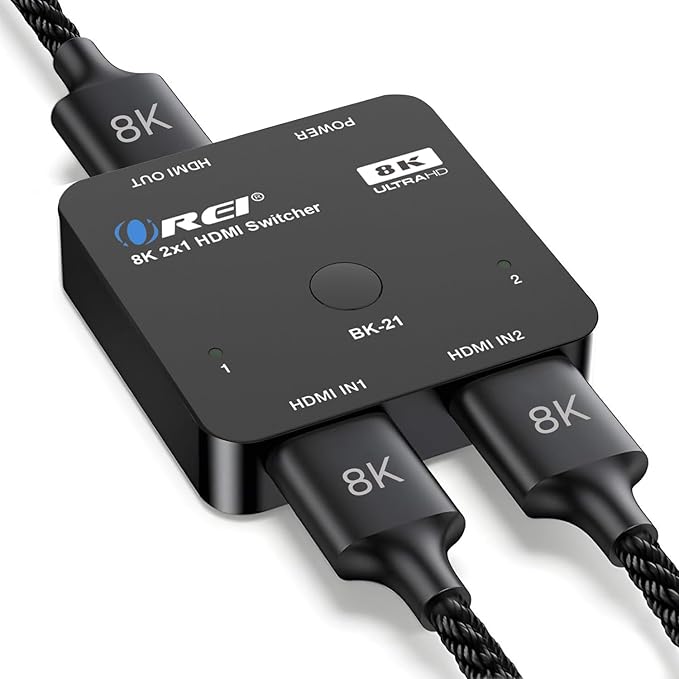OREI 8K 2x1 HDMI Switch 4K@120hz by OREI