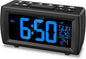 OQIMAX Digital Alarm Clock Radio, 7 Color Fonts, Dual Alarms, FM Radio by OQIMAX