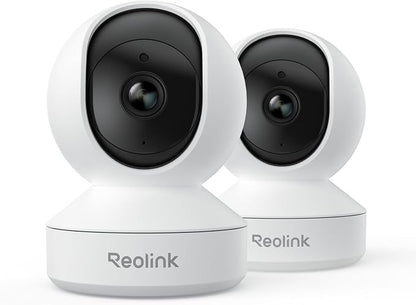 REOLINK Home Security Camera System, 4MP HD Plug-in Indoor WiFi 6 Pan Tilt Pet by REOLINK