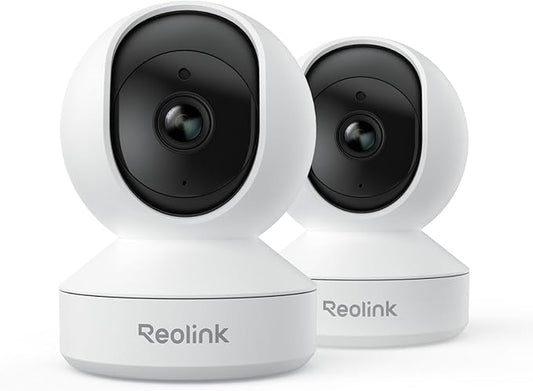 REOLINK Home Security Camera System, 4MP HD Plug-in Indoor WiFi 6 Pan Tilt Pet by REOLINK