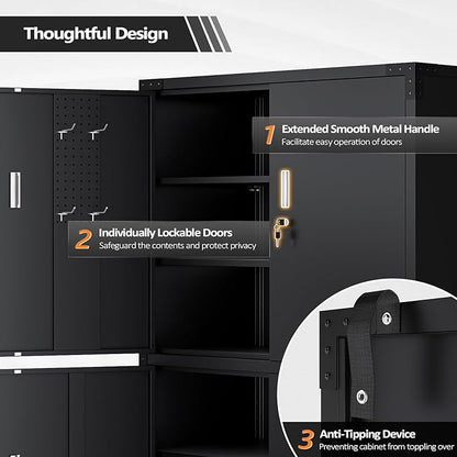 VINGLI Large Garage Storage Cabinet - Image 6