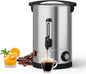 60 Cup Large Coffee Urn with Double Wall Insulation, 10L/2.6 Gallon Stainless by OUTLANE