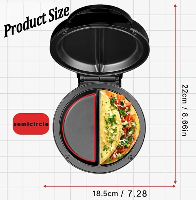 Dual Zone Electric Omelette Maker - Image 7