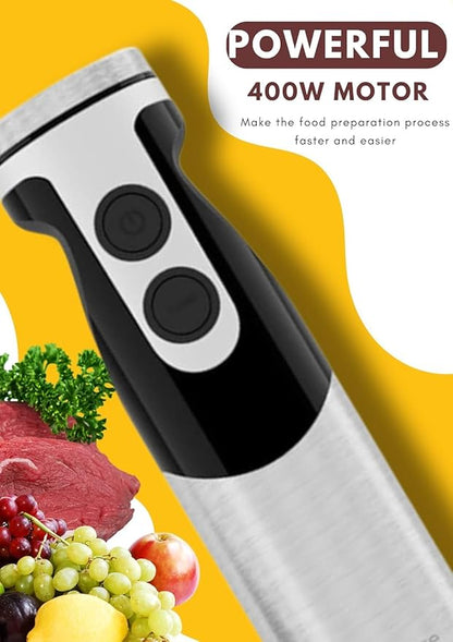 MegaWise Pro Titanium Reinforced 5-in-1 Immersion Hand Blender, Powerful 400W - Image 4