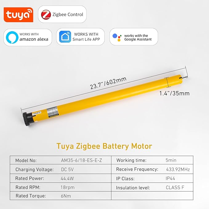 ZigBee Smart Motor for 2" Shade Tube – Compatible - Image 2