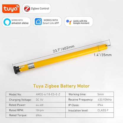 ZigBee Smart Motor for 2" Shade Tube – Compatible - Image 2