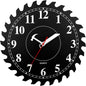 CIGERA 12 Inch Wall Clock with Circular Saw Blade Dial, Handsaw and Hammer by CIGERA