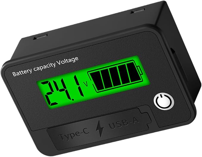 MOAIYU DC8-30V Electricity Meter Digital LCD Display Car Battery Charging by Unknown