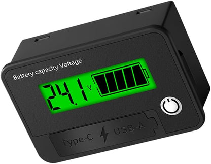MOAIYU DC8-30V Electricity Meter Digital LCD Display Car Battery Charging by Unknown