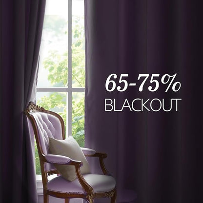 JIUZHEN Velvet Blackout Curtains - Image 6
