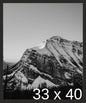 Frame It Easy 33 x 40 Coffee Wood Frame by FrameItEasy