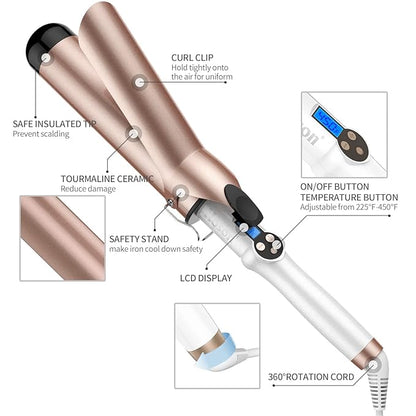 Hoson 2 Inch Curling Iron Large Barrel, Long Barrel Curling Wand Dual Voltage - Image 6