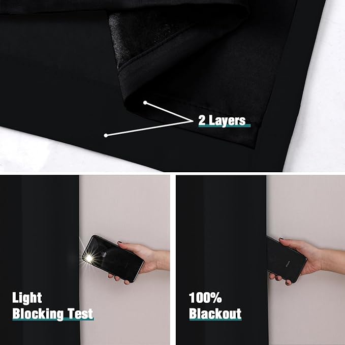 ChrisDowa 100% Blackout Curtains - Image 4
