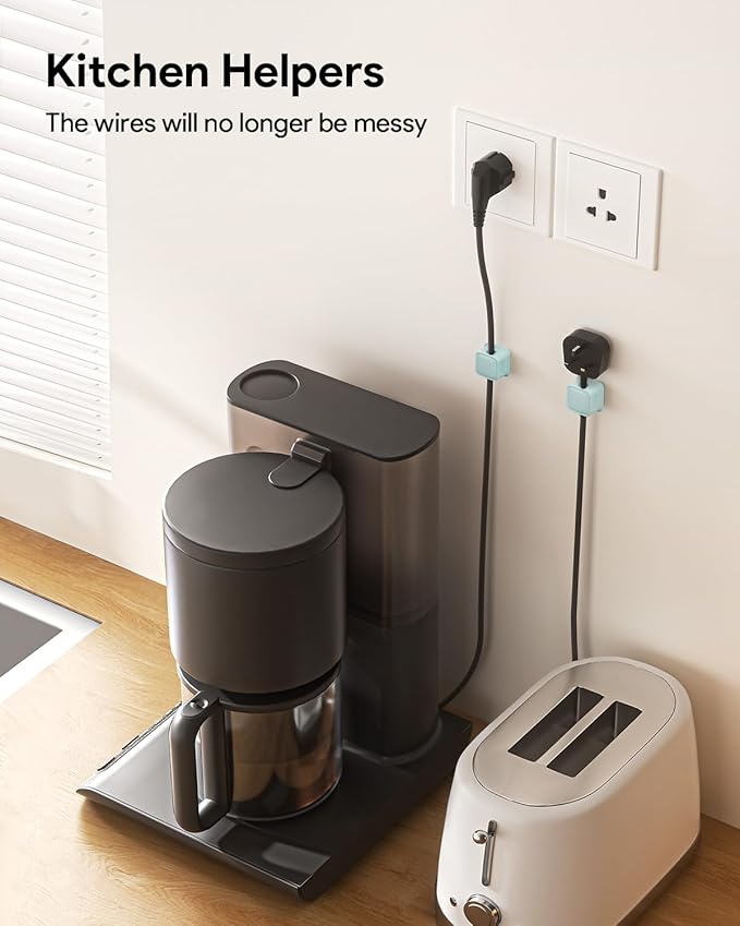 8 Pack Magnetic Cord Organizer, Easy Secure Adhesive Cable Management, Wire - Image 6