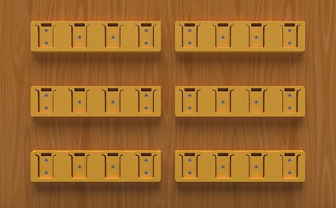 Battery Rack Compatible with DeWalt 20V Battery Holder, Mount 4 Slot Bulk - Image 6
