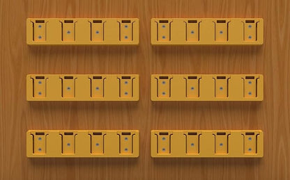 Battery Rack Compatible with DeWalt 20V Battery Holder, Mount 4 Slot Bulk - Image 6