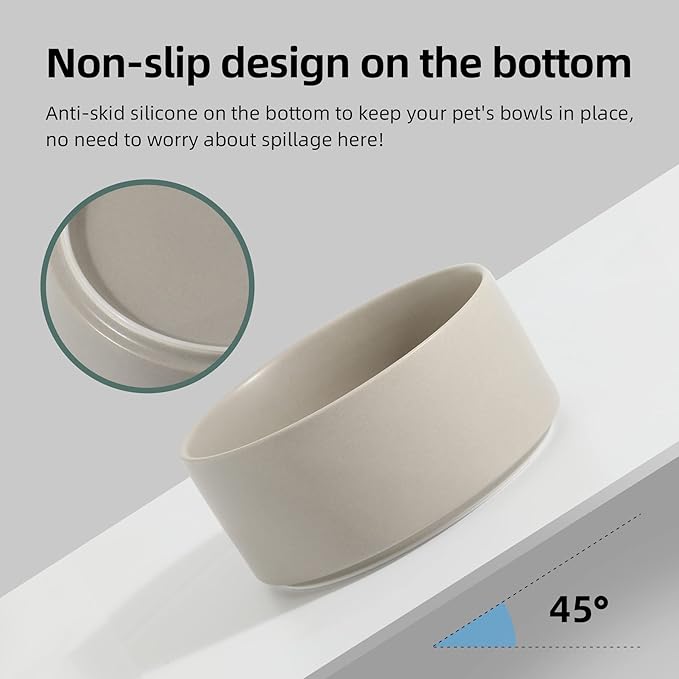Non-Slip 8.2inch Ceramic Dog Food and Water Bowl - Image 3