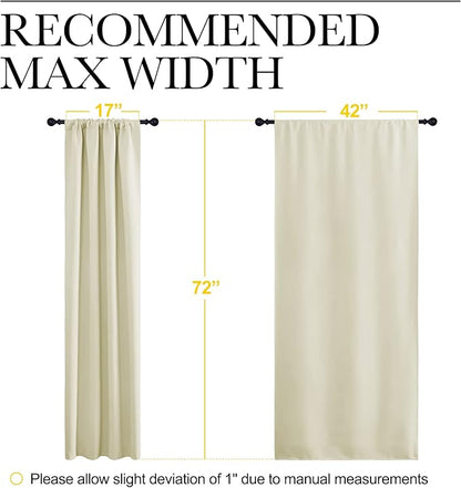 NICETOWN Beige Blackout Curtains - Image 7