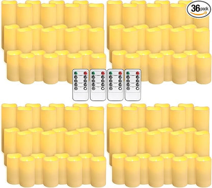 96 Packs Flameless Led Candles, Battery Candles, Simulate Flame, Waterproof by ECLHTLNY