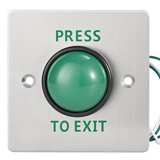 Push to Exit Button for Door Access Control Big Press Button IP68 Waterproof by YUHANUS