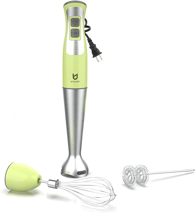 Immersion Hand Blender, UTALENT 3-in-1 8-Speed Stick Blender by Utalent